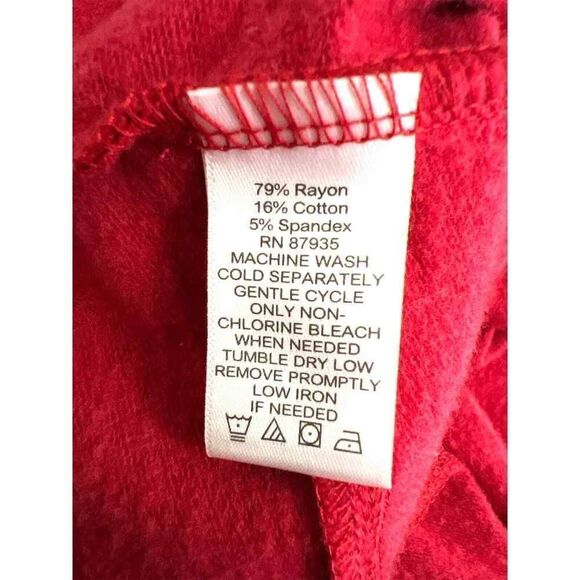 Susan Graver Weekend Red & Gold Long Sleeve Jacket Women’s Size 2X - Picture 6 of 6